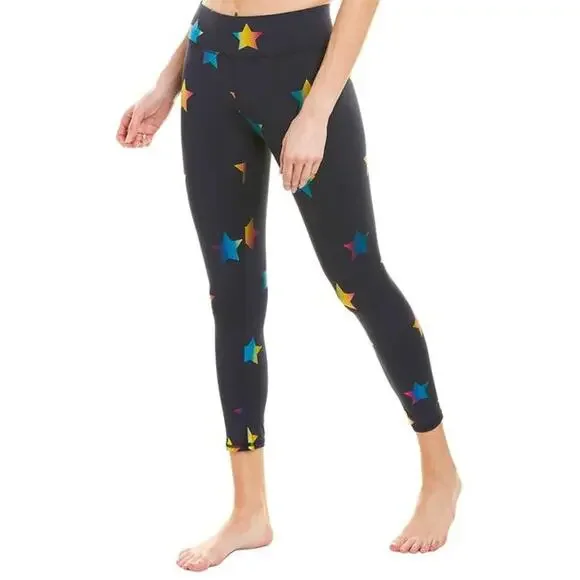 Terez Pants Jumpsuits Terez Rainbow Star Foil Printed